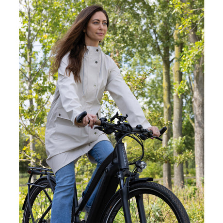 Mirage Raincoat Pluasfall Trenchcoat - Taille M - Fabriqué à partir de polyester Soft Touch - Off Blanc