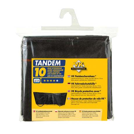 VK Tandem Luxury Bicycle Cover - 300 cm noir