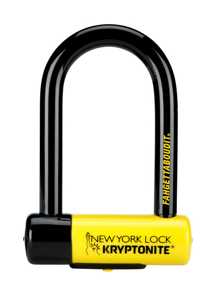 Kryptonite new york fahgettaboudit mini U-lock s cooter – art-4 – moto, scooter, vélos électriques – 215,3 x 8,3 cm – jaune
