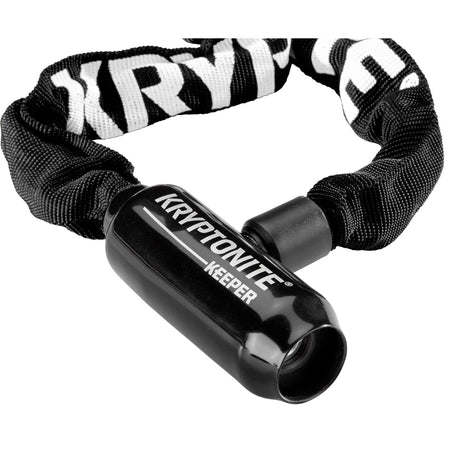 Chaîne Kryptonite keeper 585 avec cadenas intégré - cadenas de chaîne de vélo - cadenas de vélo avec chaîne vélo électrique - 85 cm - acier - noir