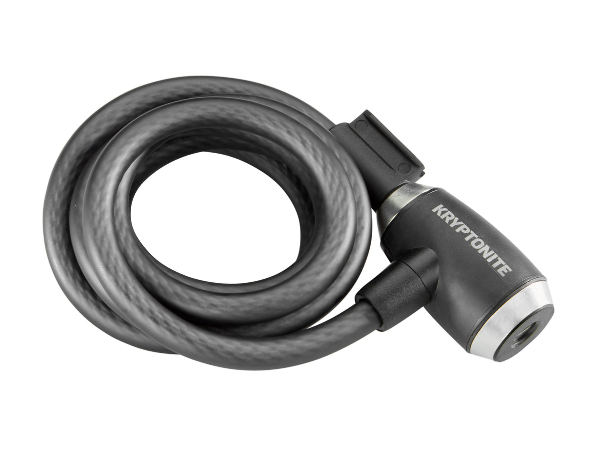 Kryptonite kryptoflex câble antivol vélo - antivol pour terrasse, mobilier de jardin, vélo enfant, scooter - 180 cm - acier - noir