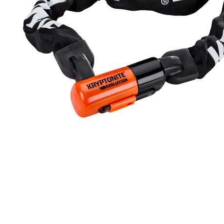 Chaîne Kryptonite Evolution 1012 avec cadenas intégré - Antivol à chaîne Art-3 pour vélo - Chaîne antivol pour vélo électrique - 120 cm - Acier - Noir