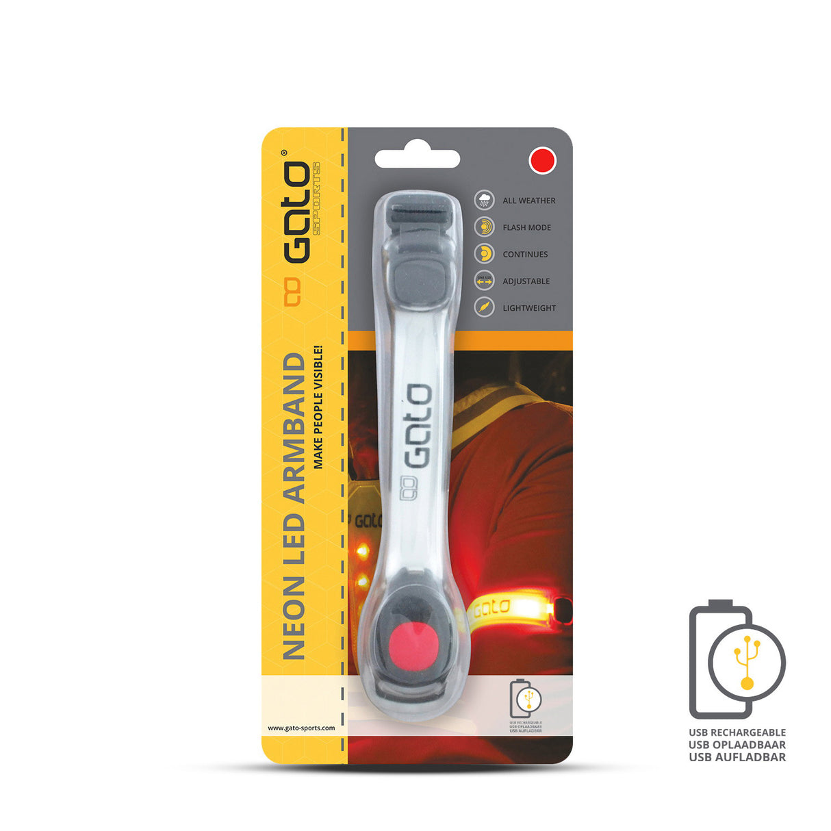 Gato Neon LED BRAU Light USB rouge One Size