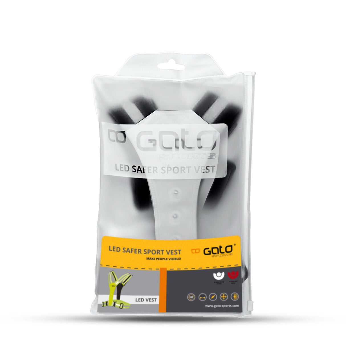 Gato gilet led sport plus sûr anthracite taille unique