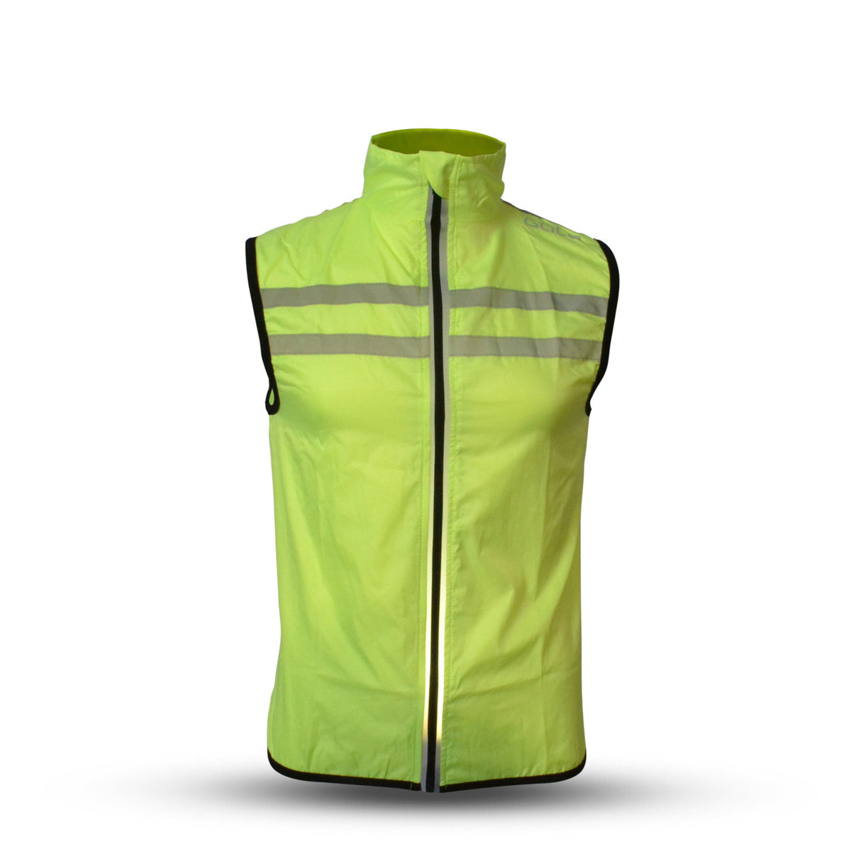 Outwet Windbreaker mesh vest usb led neongeel maat S