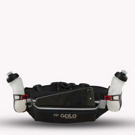 Ceinture d'hydratation Gato 2 flasques noir taille unique