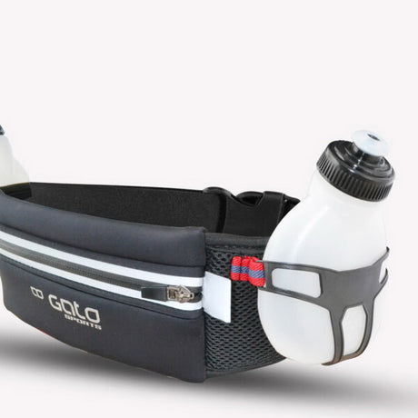 Ceinture d'hydratation Gato 2 flasques noir taille unique