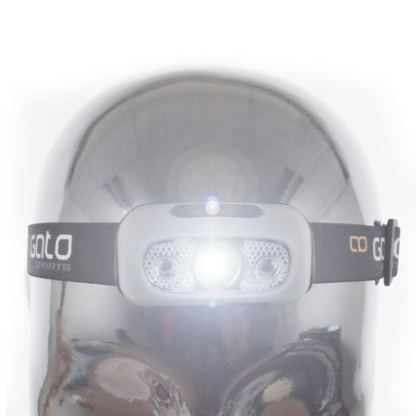 Overwet Casque principal lampe USB gris One-taille