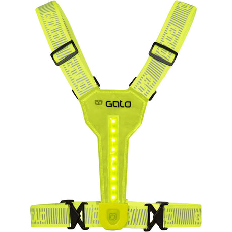 Outwet gato gilet ultra led usb taille unique jaune fluo