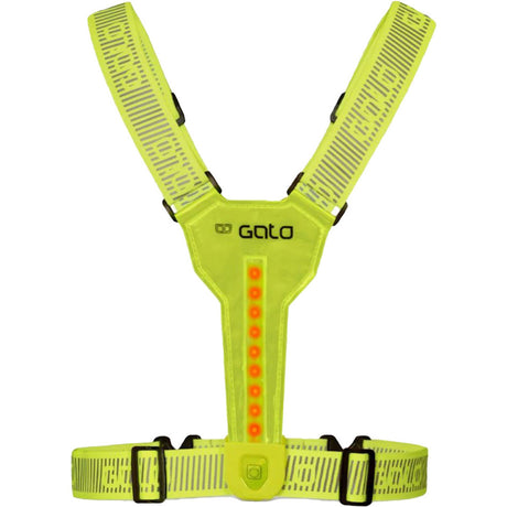 Outwet gato gilet ultra led usb taille unique jaune fluo