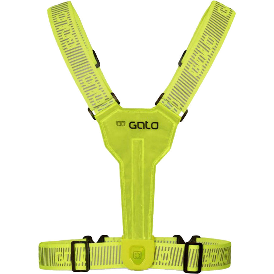 Outwet gato gilet ultra led usb taille unique jaune fluo