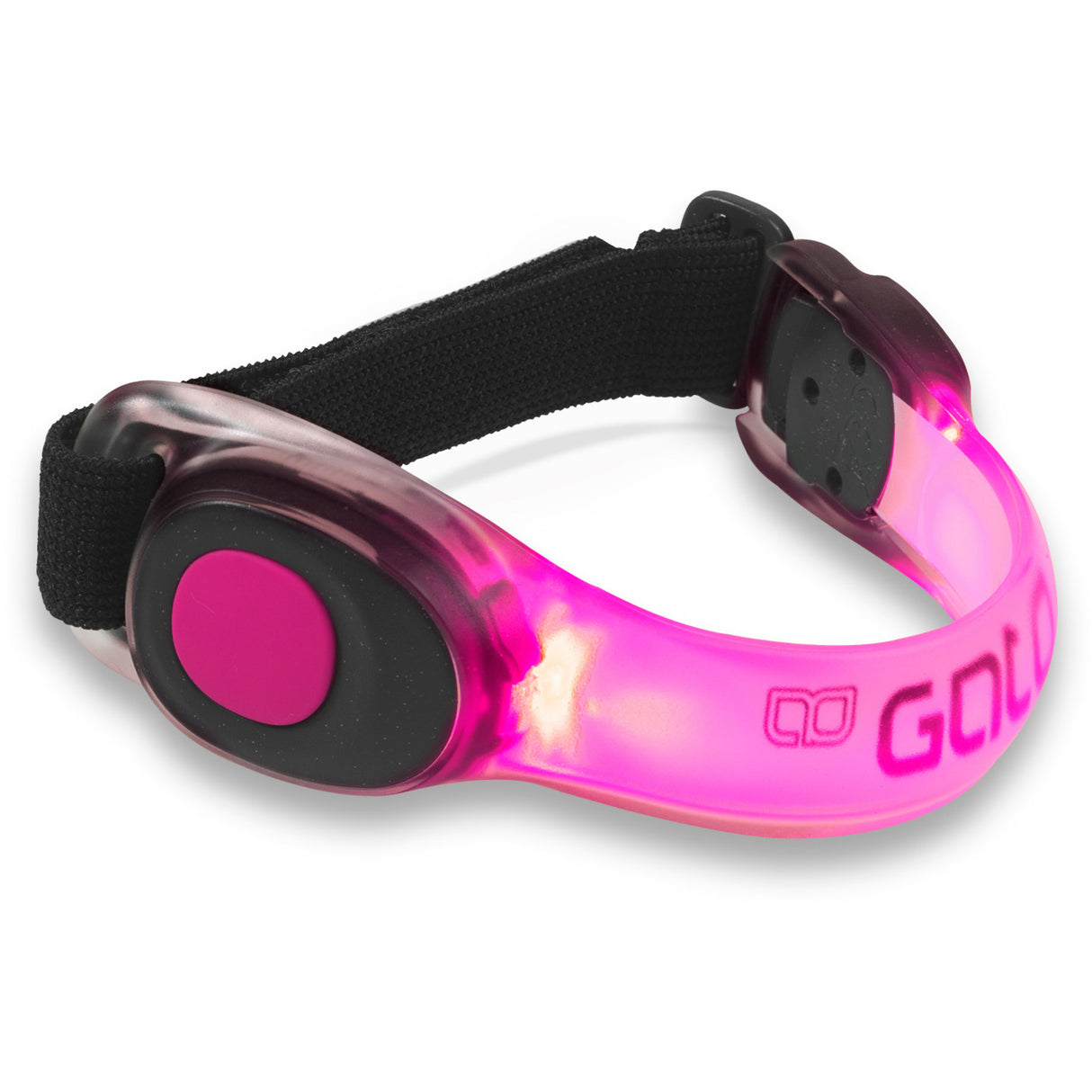 Outwet armband led usb one size neon roze