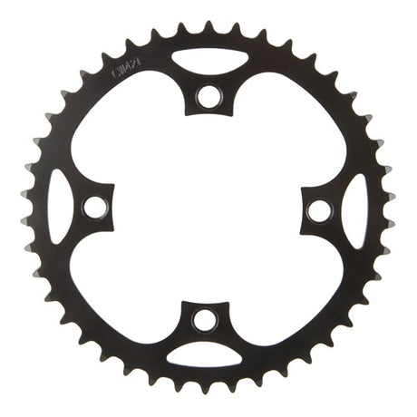Plateau de vélo électrique Samox à roulement en laiton 42 dents BCD 104 mm. 1 2x3 32 et 11 128 acier noir
