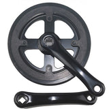 Pédalier Lasco 32 dents 155 mm double bord de protection noir