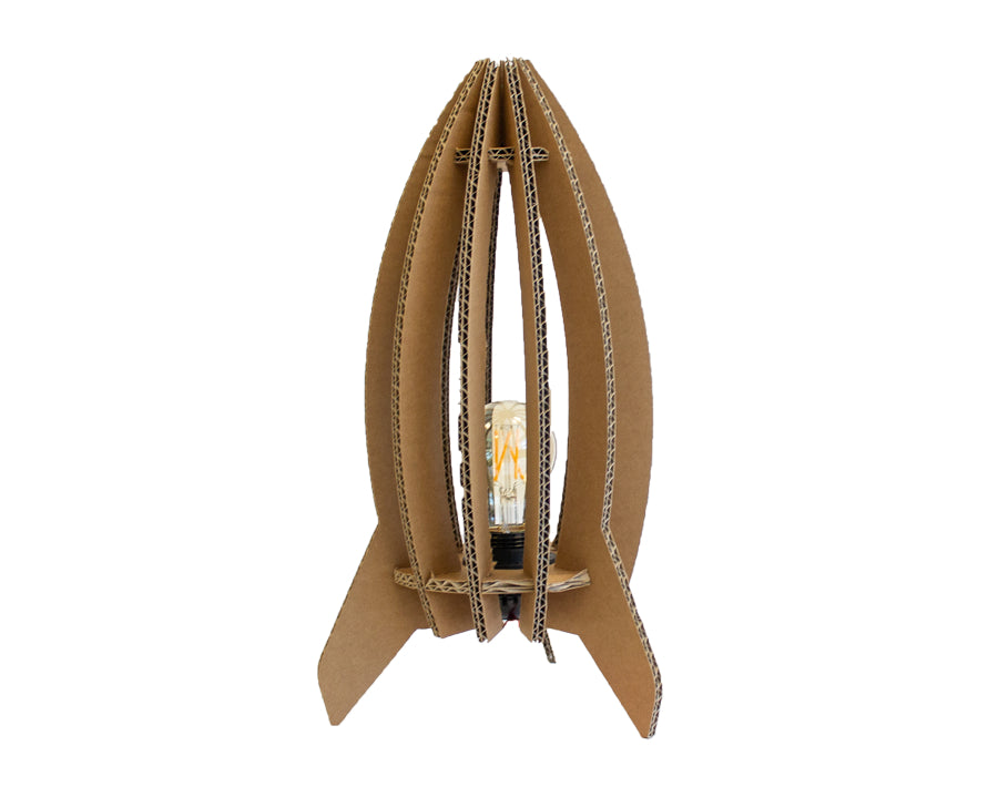Lampe de table en carton Kartent fusée - meise
