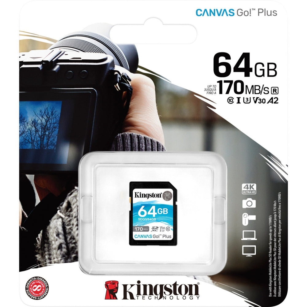 Kingston Canvas Go! Plus sdxc 64 Go