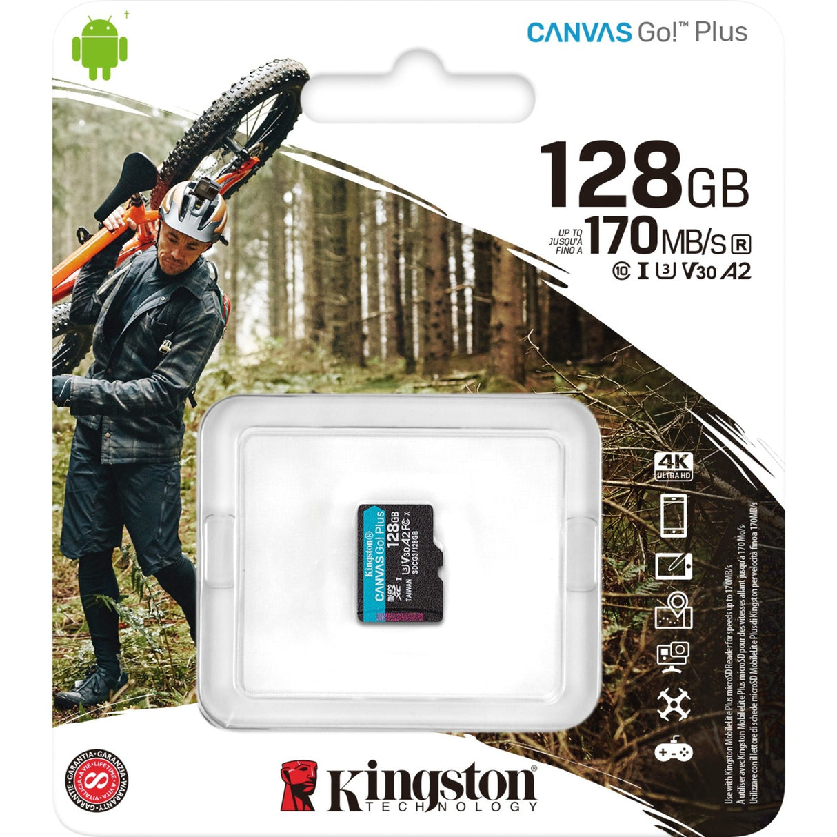 Kingston Canvas Go! Plus microsdxc 128 Go