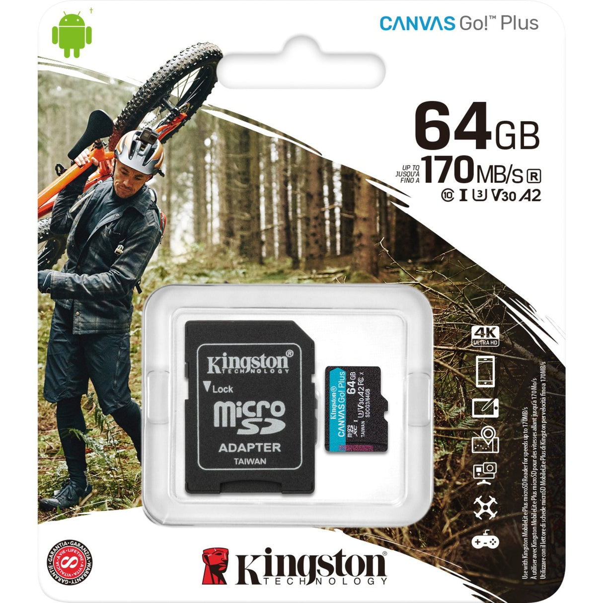Kingston Canvas Go! Plus microSD 64 Go