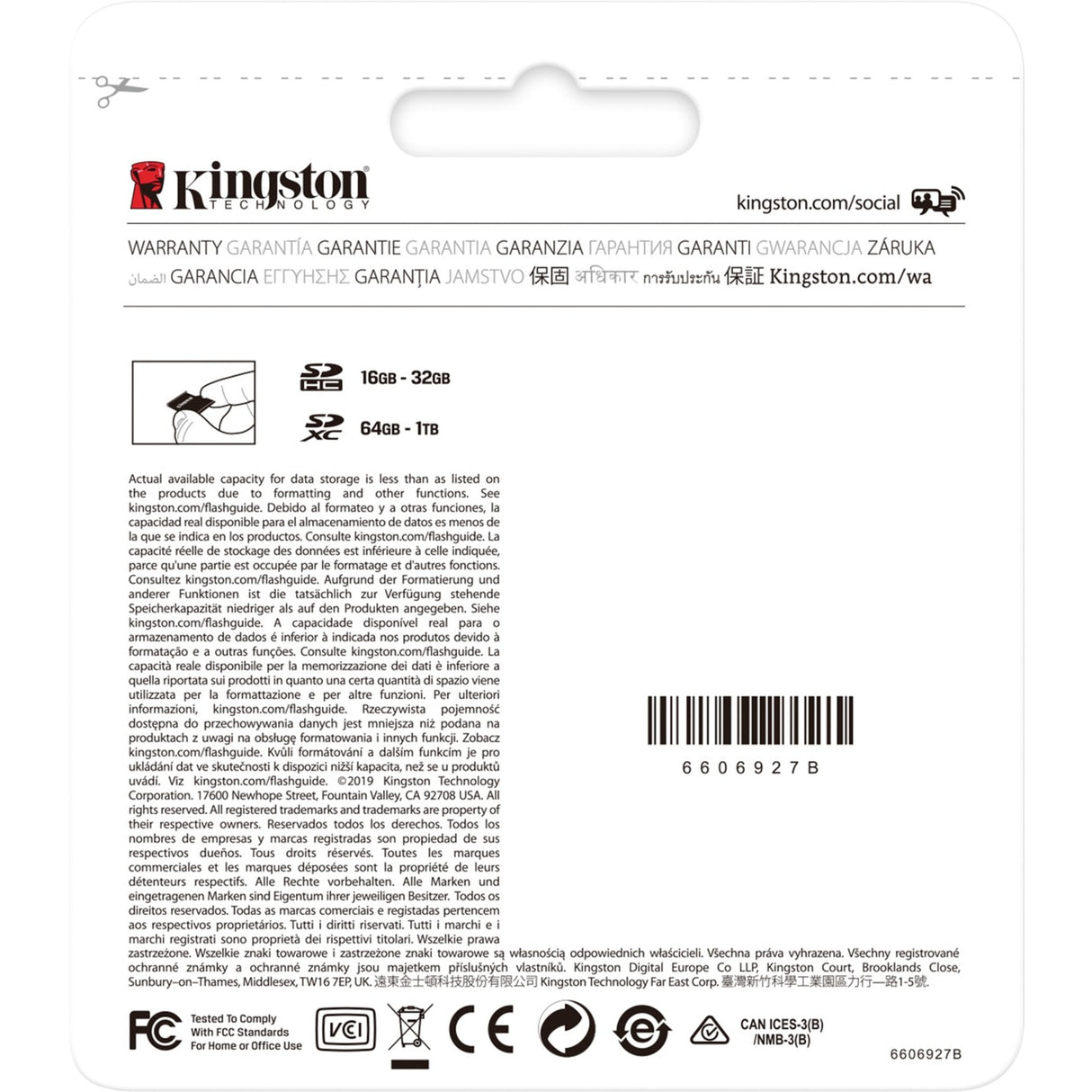 Kingston Canvas Select plus 256 Go sdxc