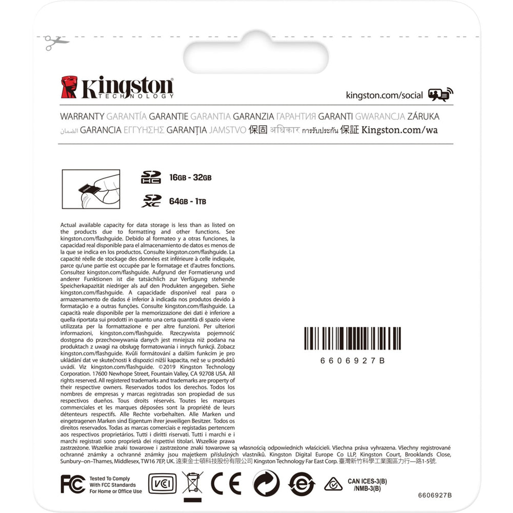 Kingston Canvas Select Plus SDXC 512 Go