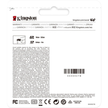 Kingston Canvas Select Plus SDXC 512 Go