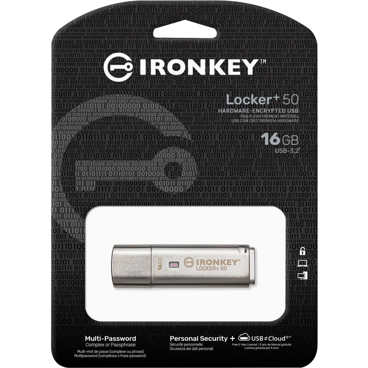Kingston Ironkey Locker + 50 16 Go