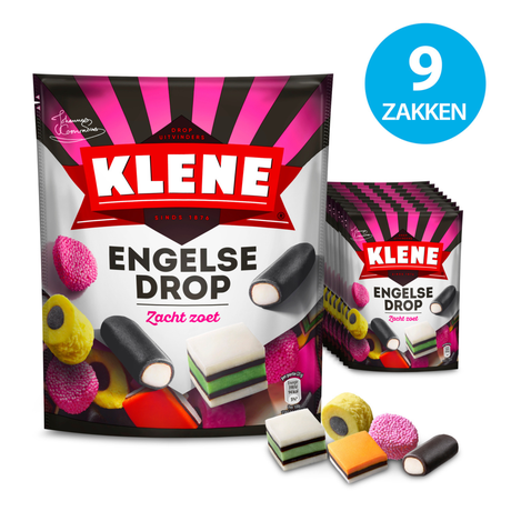 Sachet de réglisse anglaise Klene (9x 270gr)