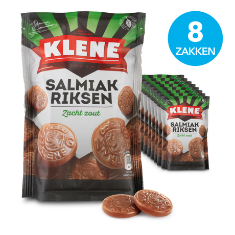 Sachet Klene salmiakrisen (8x 210gr)