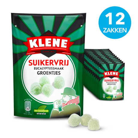 Légumes eucalyptus sans sucre Klene (12x 90gr)