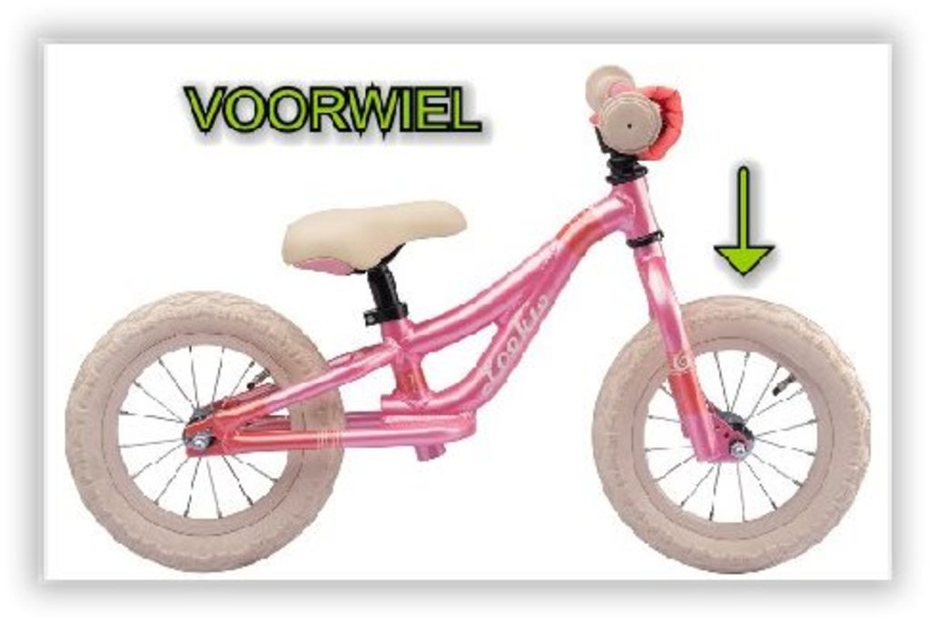 Roue Batavus pour 12 draisiennes ys8344 saumon