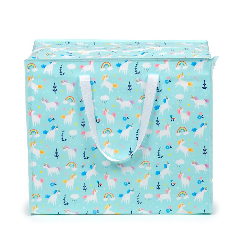 Sac de rangement sac à linge magique licorne avec fermeture éclair