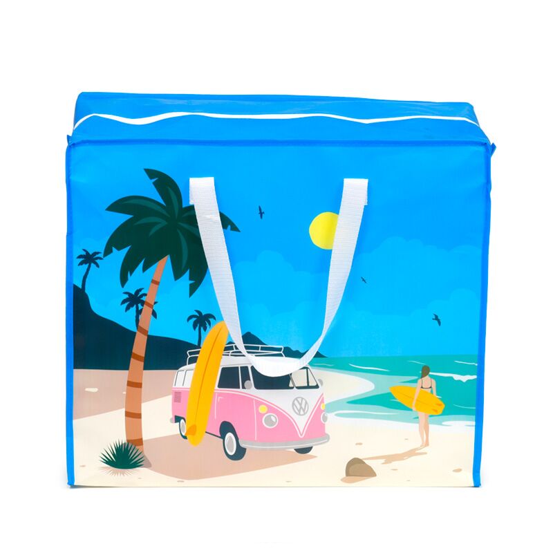 Volkswagen van vw t1 vagues sac à linge sac de rangement avec fermeture éclair