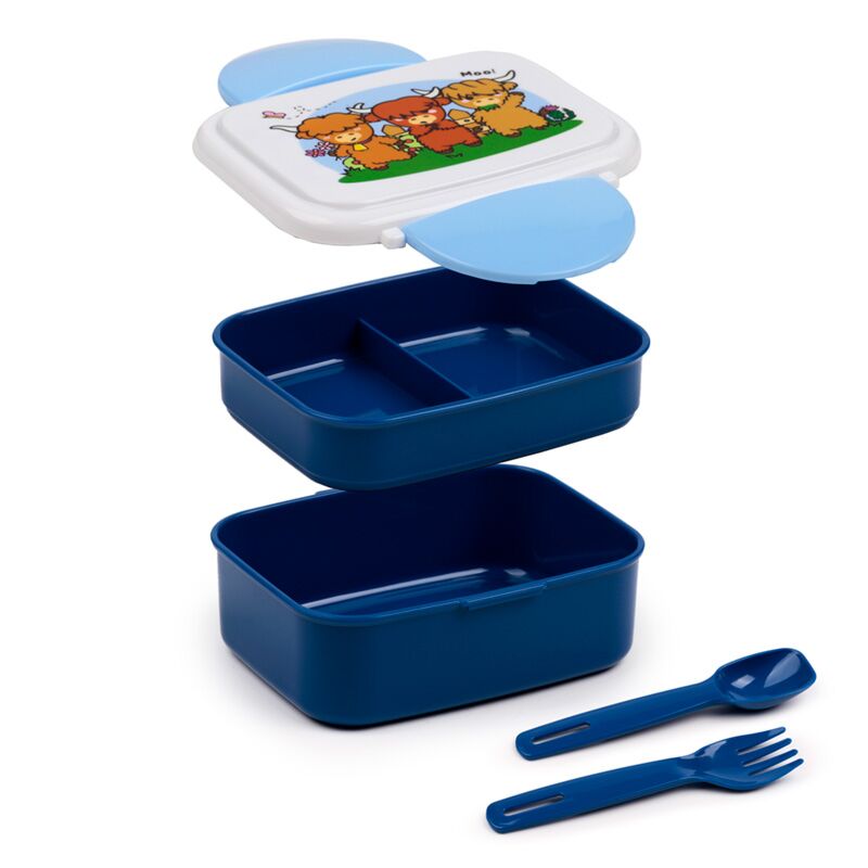 Adoramals Highland Coo Cow Clip Bento Box Boîte à lunch