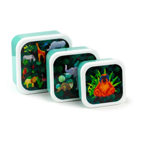 Set 3 lunch box m l xl - règne animal