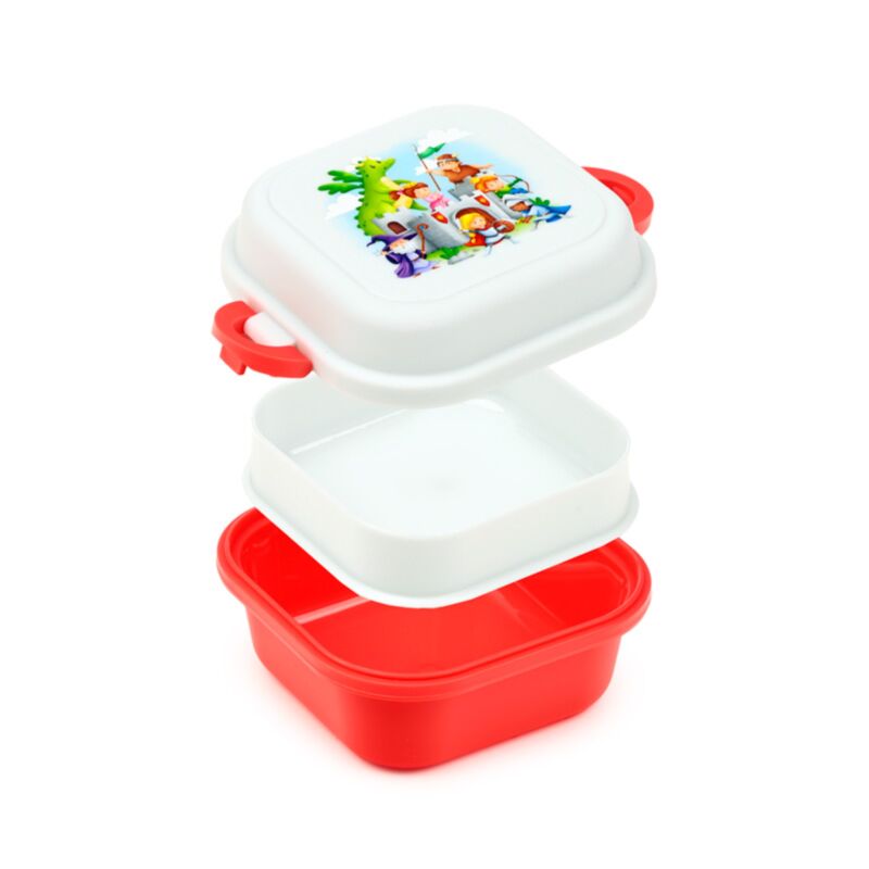 Boîte à bento avec clip chevaliers dragons, boîte à lunch