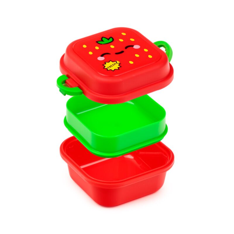 Elidi le gourmand aux fraises mals clip bento box lunch box