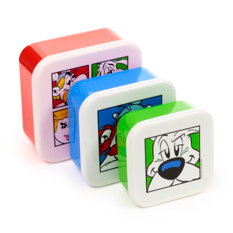Coffret 3 lunch box m l xl astérix, obélix, idefix (dogmatix) 2025