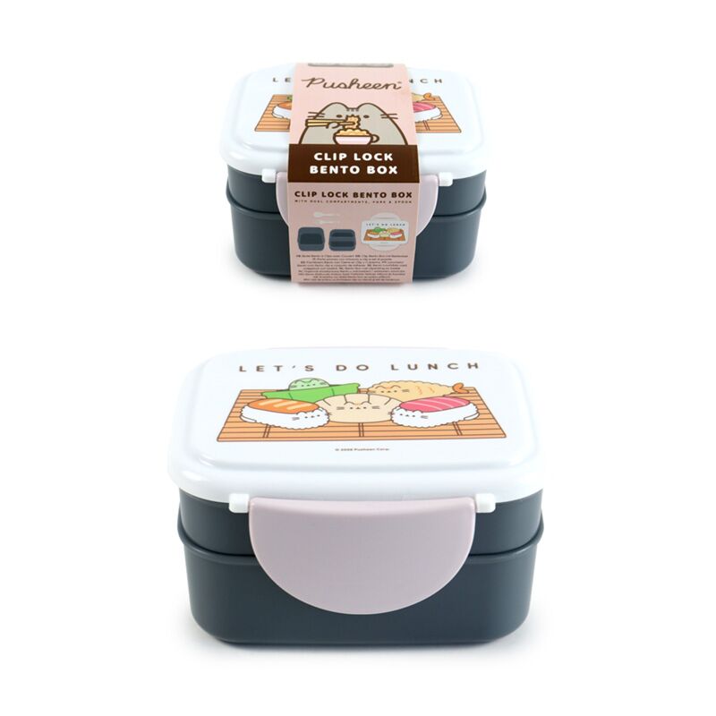 Union pusheen le chat sushi club clip boîte à bento boîte à lunch couverts