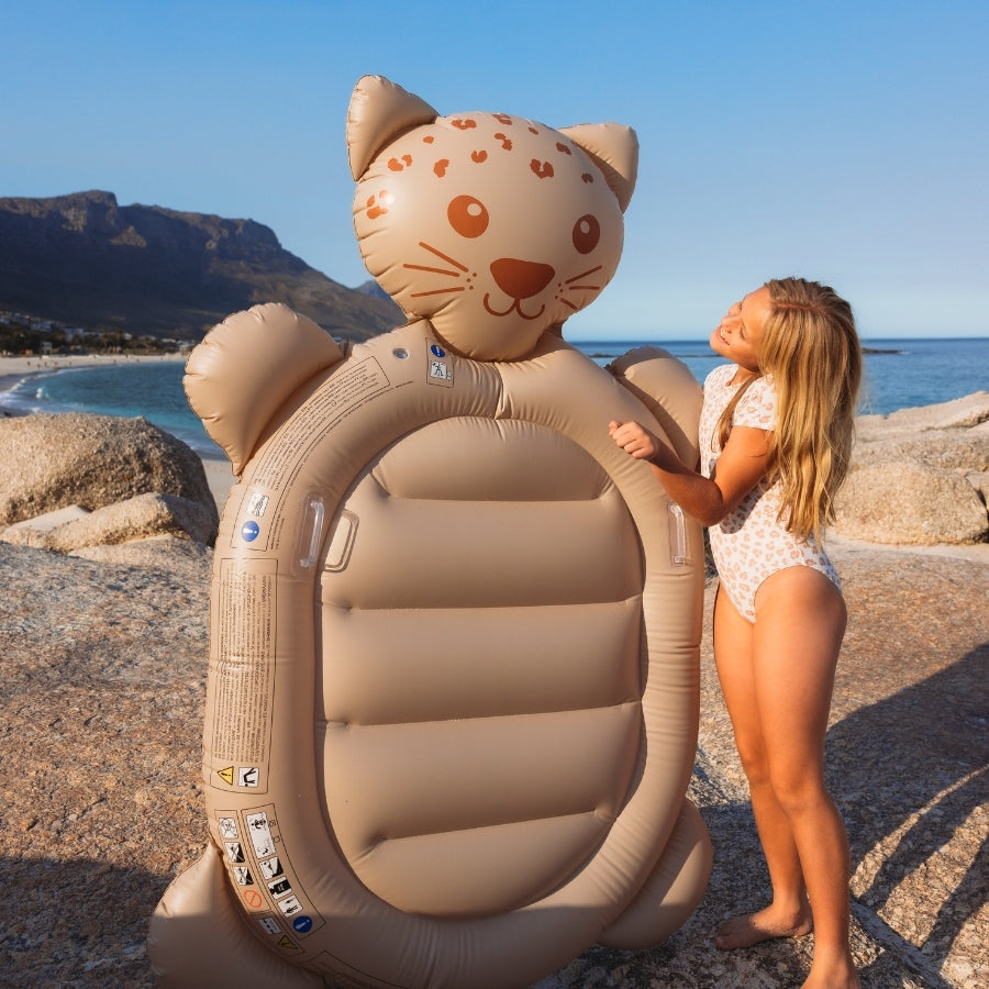 Itinérant | matelas pneumatique de luxe ours brun