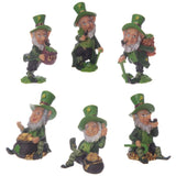 Figurines miniatures irlandaises de lutin porte-bonheur