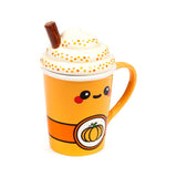 Couvercle de tasse foodiemals latte épicé à la citrouille