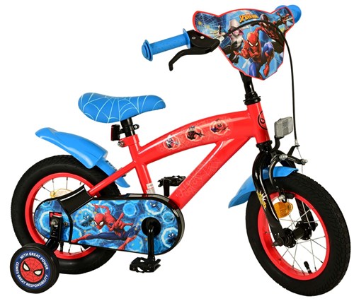 Vélo Spiderman 12 rouge bleu 20502
