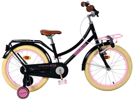 Excellent vélo pour enfants Volare - filles - 18 pouces - noir - assemblé à 95%