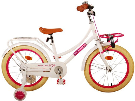 Volare Excellent vélo pour enfants - Girls - 18 pouces - blanc - 95% assemblé