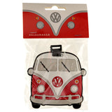 Étiquette de valise en pvc rouge Volkswagen van vw t1