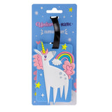 Étiquette de valise pvc magique licorne