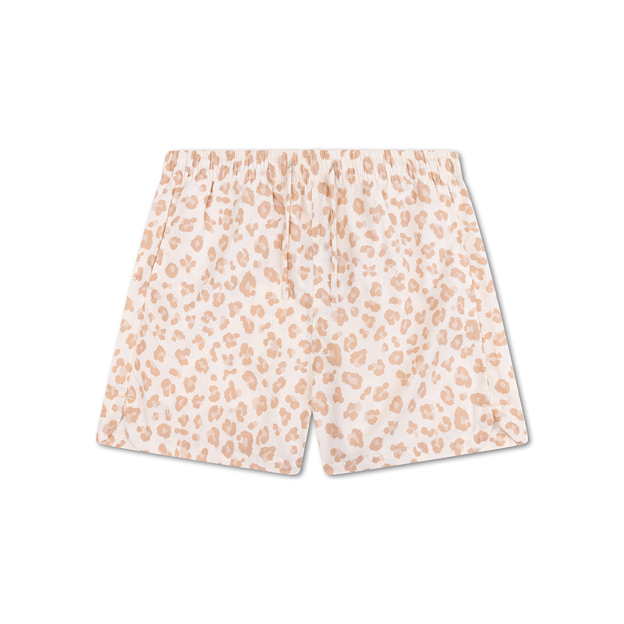 Léopard | short de bain anti-UV fille beige