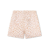 Léopard | short de bain anti-UV fille beige