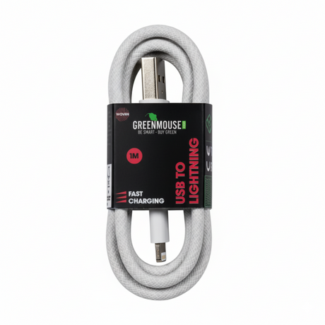 Câble de données Lightning Greenmouse tissé 1 mètre (5 pièces)