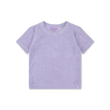 Léopard | ensemble filles lilas plage - mousseline